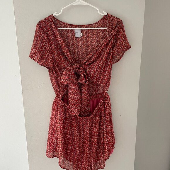 Princess Polly Sweet Sahara Tie Playsuit - Picture 2 of 4